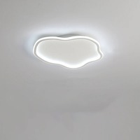 Plafonnier LED créatif en forme de nuage de 50 cm, en fer et acrylique, semi-encastré, pour chambre d'enfant, chambre à coucher, salon, éclairage intérieur