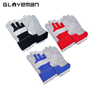 GLOVEMAN-guantes de trabajo gruesos y cálidos para jardín, guantes de trabajo de seguridad para construcción industrial, trabajo de lona, soldadura de Cuero de cerdo, Invierno - Product Image 1