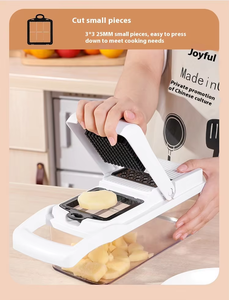 Multipurpose 26 in 1 Dual Use Stainless Steel Vegetable Cutlery Cutter Dicing Kitchen Tool Slicers Vegetable Chopper with <b>Glove</b> - Product Image 4