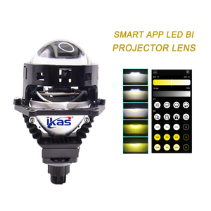 IKas ไฟโปรเจกเตอร์ LED 60W LED 60W สำหรับรถยนต์สามารถควบคุมอุณหภูมิสีได้พร้อมเลนส์3นิ้ว2.5นิ้ว - Product Image 2