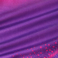 Justaucorps de gymnastique pour filles Winora WN129 en spandex, sans manches, taille élastique, avec chouchou scintillant pour l'entraînement et la danse