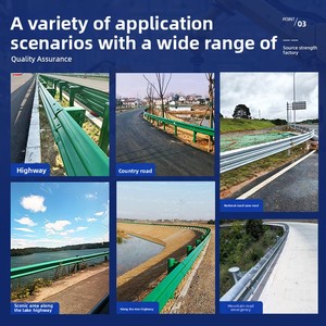 Barriere al traffico in acciaio zincato a caldo produttore di pannelli barriera a tre onde per strade nazionali ad alta velocità - Product Image 5