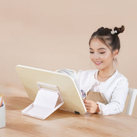 Soporte de lectura de escritorio Premium con 6 ángulos ajustables y almohadillas de silicona antideslizantes Material plástico para libros/tableta/puntajes