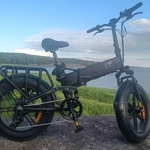 Vélo électrique urbain de montagne pliable à suspension, 250 <span class=keywords><strong>watts</strong></span>, vitesse maximale de 25 km/h, pneus larges - Product Image 1