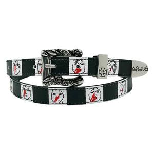 Yonger Factory Erd giovane <span class=keywords><strong>donna</strong></span> <span class=keywords><strong>cintura</strong></span> in pelle nera sanguina naso divertente cinghia Meme <span class=keywords><strong>cintura</strong></span> - Product Image 1