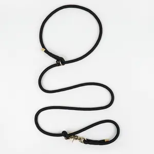 Op Maat Gemaakte Hond Katoenen Touw Lood Training Kraag En Riem Sets Voor Honden Puppy Riem En Halsband