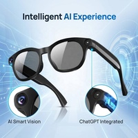 Gafas Inteligentes con IA en Stock, Lentes de Sol Inteligentes para Exteriores, Batería de 290 mAh, Traducción en Tiempo Real por IA, Foto, Video, Música, Llamadas