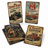 Plaque Métallique Personnalisée pour Parking, Affiche Vintage de Voiture, Plaque Rétro, Logo de Marque de Carburant, Plaque en Métal, Panneau Rétro en Fer pour Maison ou Chambre