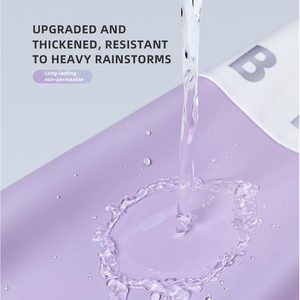 Jas hujan elektrik, satu orang polivinil klorida dengan topi, sepeda dewasa transparan dan jas hujan motor - Product Image 5