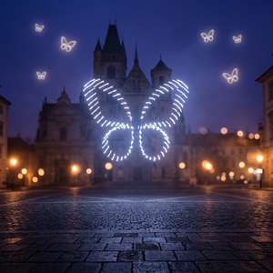 Vehículo Volador Biónico Mariposa con Nuevas Alas Batientes, Alas <span class=keywords><strong>de</strong></span> Colores Hechas a Mano, Sensor <span class=keywords><strong>de</strong></span> <span class=keywords><strong>Gravedad</strong></span>, Control Remoto y Mango <span class=keywords><strong>de</strong></span> Fibra <span class=keywords><strong>de</strong></span> Carbono - Product Image 2