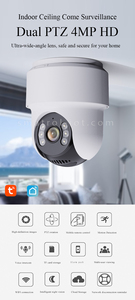 กล้องวงจรปิด HD ภายใน/ภายนอกอาคาร IP65 ไร้สาย มองเห็นในเวลากลางคืน บันทึกข้อมูลบนคลาวด์ ความละเอียด CMOS 4MP ระบบความปลอดภัยอัจฉริยะ - Product Image 2