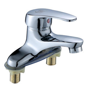 Grifo de lavabo monomando de acero inoxidable moderno para baño - Product Image 5