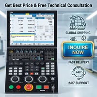 Système CNC haut de gamme HNC-818DiM - Écran LCD HD 12,1 pouces - Contrôleur de fraisage à liaison simultanée 3-32 axes - Mémoire 128 Mo - Garantie 2 ans