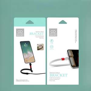 Cable de Carga Multifuncional Flexible con Soporte, 360 °   Modelado Libre, Alta Corriente de 2.4A, Longitud de 1.2M para Video con Manos Libres - Product Image 2