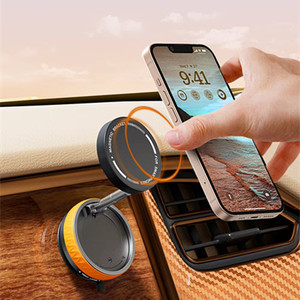 Support de téléphone magnétique pour voiture, pliable, rétractable, double face, à ventouse magnétique - Product Image 1