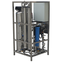 Machine de filtre à eau alcaline en acier inoxydable, usine industrielle 500LPH traitement d'osmose inverse, purificateur d'eau de dessalement