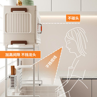 XJH support d'évier de cuisine multifonctionnel en plastique pour la maison support de vidange de stockage de vaisselle anti-poussière avec support d'utilisation de surface de comptoir