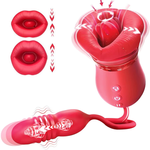 Vibrateur à succion et à poussée pour femmes, stimulateur de mamelons et de clitoris, œuf vibrant puissant, suceur de clitoris à léchage de langue, jouet sexuel, godemiché - Product Image 1