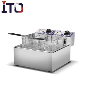 Produits chauds Les friteuses électriques continues motorisées à température contrôlée sont utilisées dans les aliments de rue ou les chariots alimentaires pour PME - Product Image 4