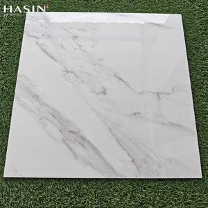 Sang trọng 60x60 Carrara trắng sứ ngói cho phòng khách nội thất khách sạn đánh bóng đá cẩm thạch carreaux de Sol gốm gạch lát sàn - Product Image 2