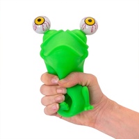 Jouet anti-stress personnalisé à presser avec yeux qui sortent, design animal réaliste (porcs, chiens, lapins), cadeau amusant pour Halloween