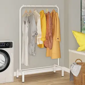 Lowest Price Garment Rack Bedroom Furniture Metal Clothes Hanger Stand Storage Shelf Rack