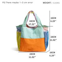 Sac de courses pliable avec pochette de rangement, sac fourre-tout réutilisable pour les courses, logo personnalisé, sac de courses écologique léger sur roulettes