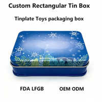 Boîtes en étain personnalisées de qualité alimentaire pour emballage cadeau en métal, certifiées FDA LFGB ISO, pour biscuits, emballage de fêtes, boîte en étain de luxe