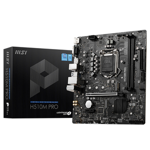 Placa mãe msi h510m pro, placa mãe suporta 10 ° e 11 ° gen intel core/pentium <span class=keywords><strong>gold</strong></span>/celeron processadores/cpu para soquete lga 1200 - Product Image 1