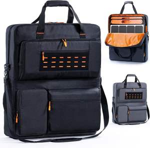 Sac de transport compatible avec les panneaux solaires <span class=keywords><strong>SolarSaga</strong></span> 100W 100X 200W, sac de rangement pour 2 panneaux solaires avec plusieurs poches - Product Image 1