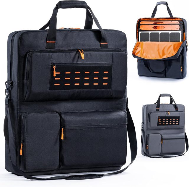 TJ Brand Travel Carrying Case for SolarSaga 100W & 200W Solar Panels Storage Bag with 2 Battery Pockets CN SHN Origin