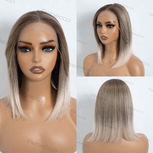 <span class=keywords><strong>Ombre</strong></span> màu <span class=keywords><strong>Bob</strong></span> Tóc Giả mở cap tổng hợp tóc glueless HD ren phía trước Tóc Giả mỗi nhổ HD ren glueless tổng hợp tóc giả cho phụ nữ - Product Image 1
