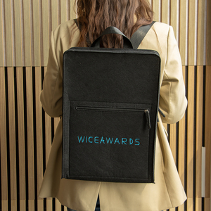 Mochila de Fieltro con Logotipo Bordado Personalizado, Mochila Ligera para Portátil de Negocios con Cierre - Product Image 1