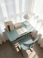 Tables et chaises d'étude ergonomiques réglables et personnalisables avec structure métallique et plateau en plastique - Ensembles scolaires