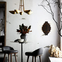 Applique Murale Postmoderne en Acier Inoxydable Style Luxe Léger pour Salons, Halls d'Hôtels, Villas – Minimaliste Vintage Style Américain