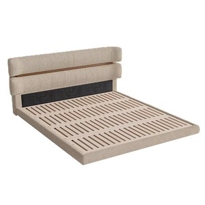Testiera Moderna Imbottita in Tessuto Morbido, Cuscino da Parete Imbottito per Camera da <span class=keywords><strong>Letto</strong></span>, Lussuosa Testiera Comoda per <span class=keywords><strong>Letto</strong></span> King Size - Product Image 2