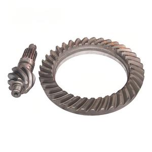 Hansen 81807A00000000-52 Fabricación de reductor principal de alta durabilidad Sistema de eje de motor delantero Par de engranajes cónicos en espiral para cargador - Product Image 1