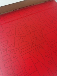 Logotipo personalizado Carta de admisión a la universidad Paquete de suministros culturales y creativos rojos - Product Image 3