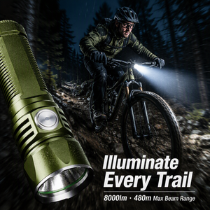 WOSEN 8000 Lumen P70 Gen4 92W LED Torch With bicycle <b>light</b> for Magnetic Outdoor Camping Cycling 5000mAh <b>Rechargeable</b> Flashlight - Product Image 3
