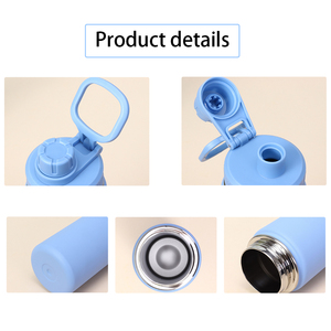 Flacon à vide de 750ml avec logo personnalisé bouteille thermos de gymnastique isolée bouteille <span class=keywords><strong>d</strong></span>'<span class=keywords><strong>eau</strong></span> en acier inoxydable pour l'école de sports de plein air - Product Image 3
