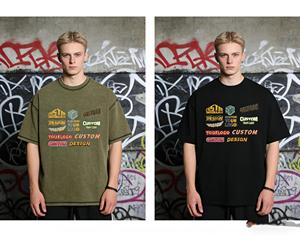 Camiseta de hombre de algodón 100% de alta calidad con estampado serigrafiado, holgada y personalizada, nueva colección de verano. - Product Image 6