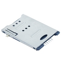 Connecteur de carte SIM de type Push Push SMT à 6 broches
