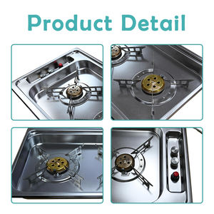 JDA-Réchaud à <span class=keywords><strong>gaz</strong></span> portable à 2 brûleurs en acier inoxydable <span class=keywords><strong>pour</strong></span> <span class=keywords><strong>camping</strong></span>-<span class=keywords><strong>car</strong></span>, appartement et <span class=keywords><strong>camping</strong></span>-<span class=keywords><strong>car</strong></span>, <span class=keywords><strong>camping</strong></span>-cars et bateaux - Product Image 4