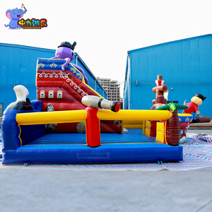 Hot Bán Tàu Cướp Biển Chủ Đề Nhà Bị Trả Lại Combo Tàu Cướp Biển Lâu Đài Bouncy Với Trượt Unisex <span class=keywords><strong>Inflatable</strong></span> <span class=keywords><strong>Bouncer</strong></span> - Product Image 6