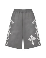 Ensemble vintage pour homme, t-shirt délavé et short ample, ensemble 2 pièces en coton épais, coupe ample, effet délavé soleil, ensemble de survêtement