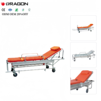 Civière d'ambulance en alliage d'aluminium léger Source d'alimentation manuelle Fabricant de dispositifs de premiers soins médicaux pour hôpitaux Prix