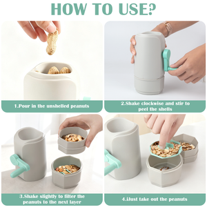 Nouvel accessoire de cuisine domestique : Décortiqueuse manuelle d'arachides brutes et grillées - Product Image 5