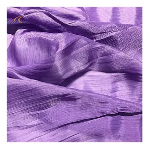 Wholesale flash silk soft twill composition polyester satin fabric for dress