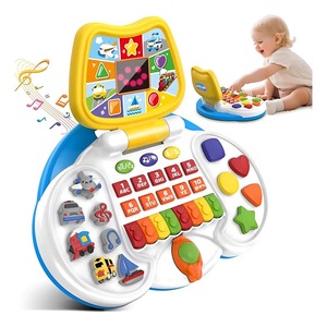Machine d'apprentissage multifonctionnelle pour bébé Jouet électronique musical pour piano et clavier Machine d'étude Jouets avec lumières et sons - Product Image 1