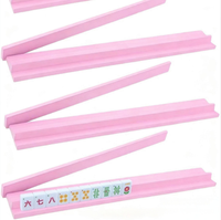 Pousseur et support de Mahjong 2-en-1 en bois massif naturel de 18 pouces, multicolore, pour la maison et les voyages, accessoires de Mahjong d'extérieur